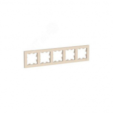Рамка пятипостовая ATLASDESIGN универсальная бежевый - ЭНЕРГОПРОФ -  Комплексный поставщик электроматериалов