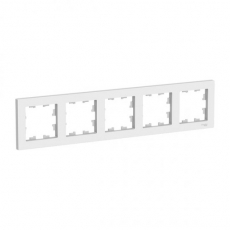 Рамка пятипостовая универсальная белый ATLASDESIGN Schneider  Electric - ЭНЕРГОПРОФ -  Комплексный поставщик электроматериалов